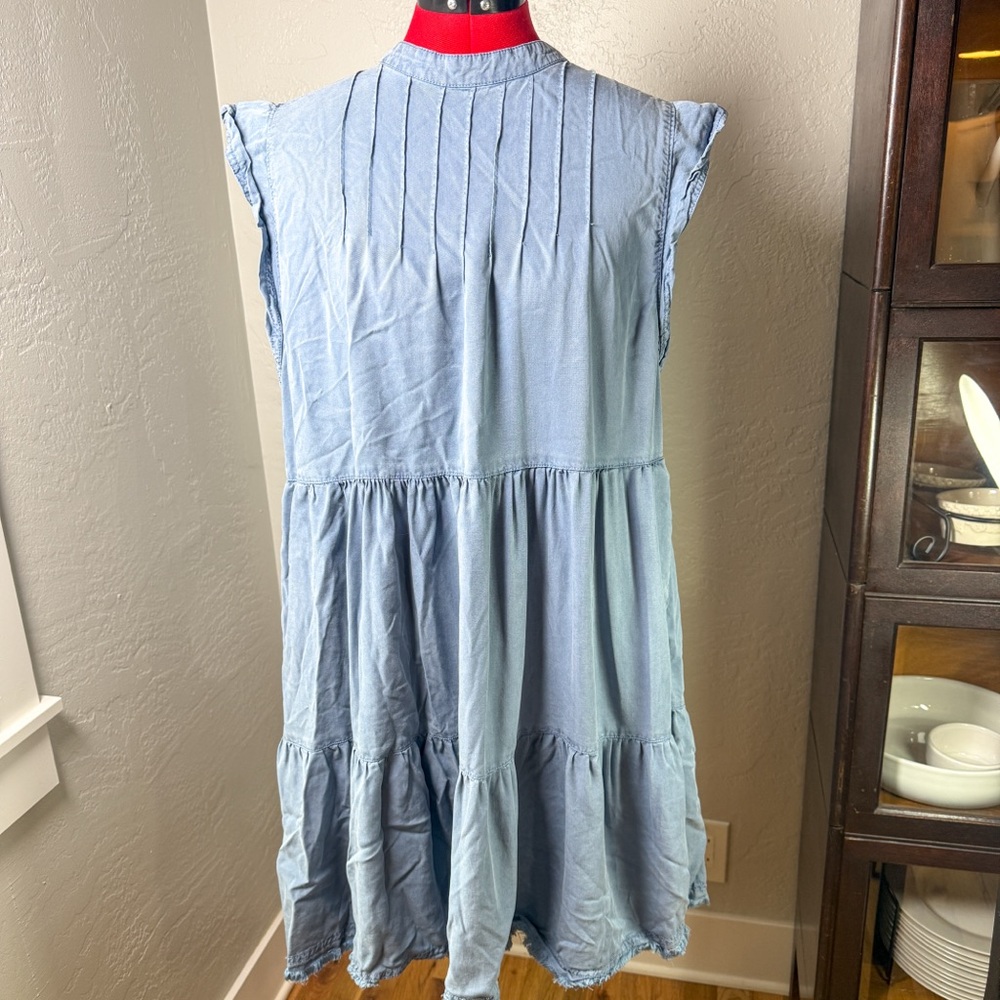 Terra & Sky Light Blue Midi Dress